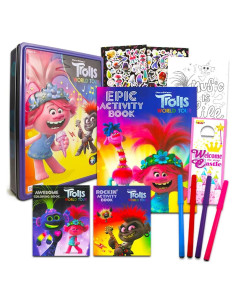 Conjunto de Actividades DreamWorks Trolls - 3 Libros, Pegatinas y Más