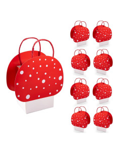 Bolsas de Regalo de Champiñón Cheerland - 8 Pcs para Cumpleaños