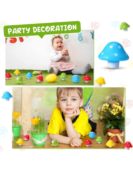 Pelotas Antiestrés Jerify Hongo 20 Pcs 4 cm Colores Brillantes