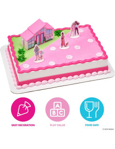 Set de Decoración de Pastel Barbie Dreamhouse 4 Piezas 2