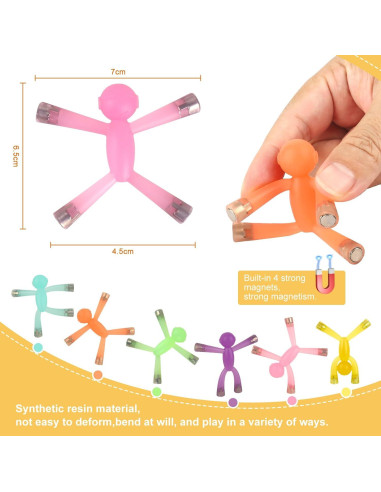 6 Piezas de Juguetes Magnéticos Laleay para Niños y Adultos