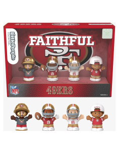 Conjunto Little People Collector NFL Fisher Price 49ers 4 Figuras