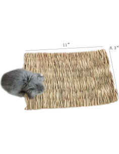 Alfombra de Hierba Natural Hamiledyi para Mascotas - 3 Piezas 2