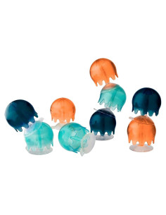 Juguetes de Baño Boon Jellies 9 Medusas Ventosa Marino/Coral
