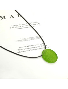 Collar de colgante de piedra verde Huiphong para mujeres 2