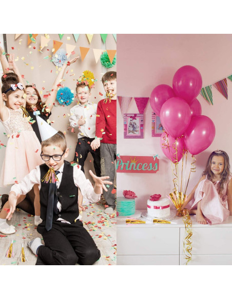 24 Silbatos Musicales Gejoy con Brillo para Fiestas