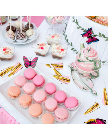 24 Silbatos Musicales Gejoy con Brillo para Fiestas