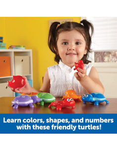 Juego de Tortugas Numéricas Learning Resources - 15 Piezas, 18+ meses 2
