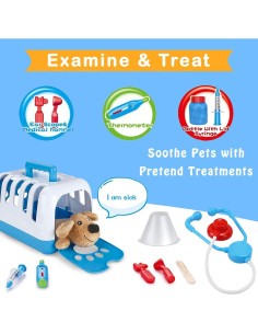 Juego de Cuidado Veterinario Deluxe Liberty Imports 34 Pzs 2