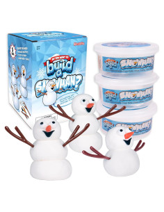 Kit de Manualidades para Hacer Muñecos de Nieve Kangaroo 3 Piezas