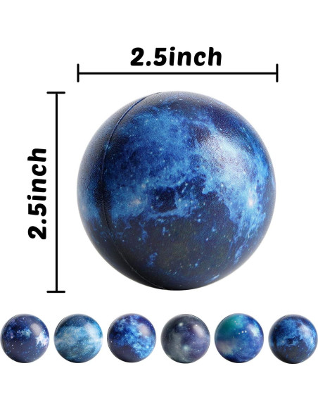 20 Pelotas de Estrés Galaxia Starlight LOVESTOWN 6.35 cm