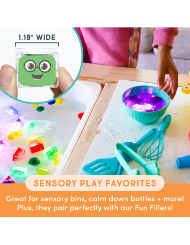 Cubes de Luz Glo Pals Activados por Agua - Paquete de 12