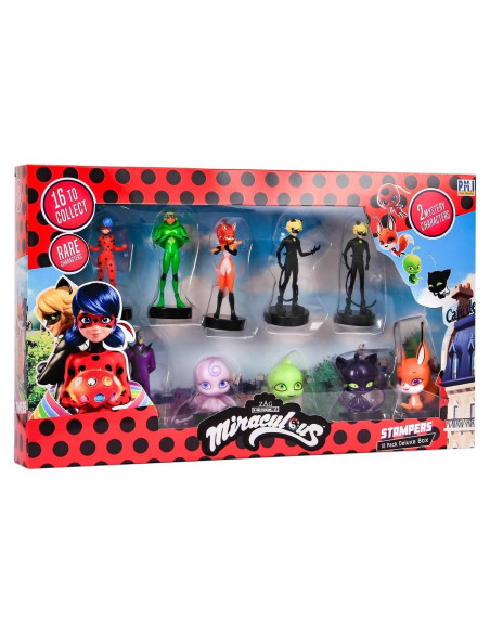 Sellos de Miraculous Ladybug P.M.I. - 12 Coleccionables Sellos de Miraculous Ladybug P.M.I. - 12 Coleccionables