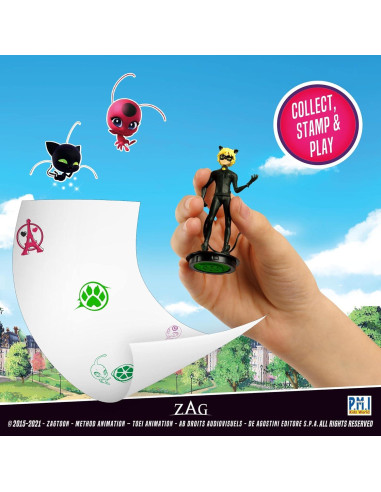 Sellos de Miraculous Ladybug P.M.I. - 12 Coleccionables