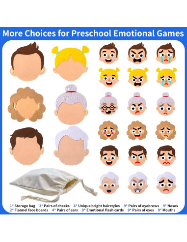 Juegos de Mesa Emocionales Craftstory 116 Piezas para Niños