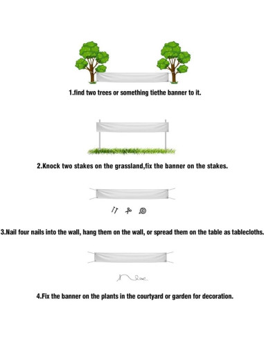 Banner de Bienvenida DOTOOMA 300 x 50 cm Fiesta Bebé Fresa