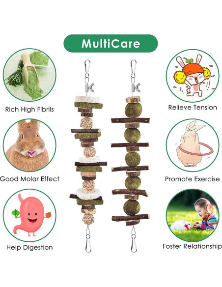 KATUMO Kit de Juguetes para Conejos y Hámsteres 68 PCS KATUMO Kit de Juguetes para Conejos y Hámsteres 68 PCS