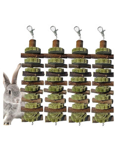 Juguetes de Masticar para Conejos PINVNBY - Madera Orgánica 20.8 cm