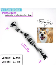 Juguetes de Cuerda para Perros YESWOOD! 4-Pack 28cm 2