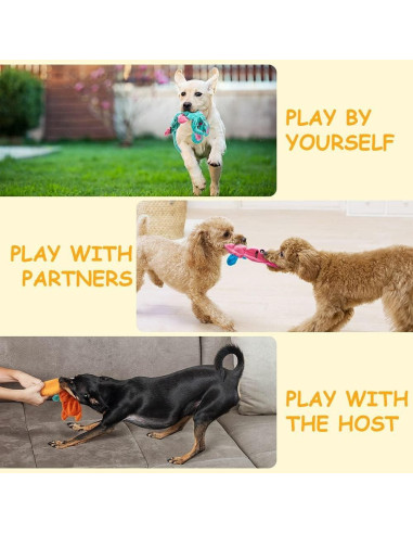 Juguete para Perros AWOOF - Paquete de 5 Animales Chirriantes