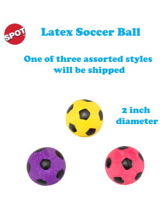 Pelota de Fútbol de Láttex para Perros SPOT - 5 cm, Duradera 2