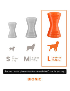 Hueso BIONIC Grande para Perros - Juguete Interactivo Duradero 2