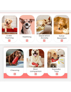 Juguete para Perros TLKNG Grande Indestructible Squeaky 16.8cm 2