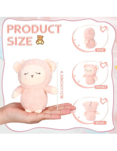 Llaveros de Peluche de Cordero Libima - 12 Pcs 12 cm 2