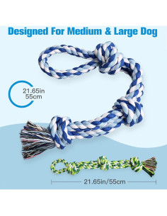 Juguetes de Cuerda para Perros UPSKY 2 Piezas 29cm 2