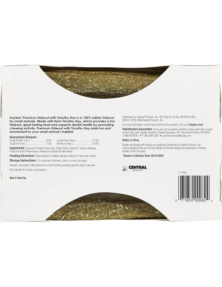 Escondite Comestible Kaytee Timothy para Conejos y Chinchillas