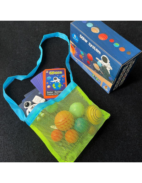 Kit de Juguete del Sistema Solar COOLDUCK 30 Piezas de Madera