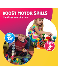 Set de Apilamiento Educativo Skoolzy 38 Piezas para Niños 2-4 Años 2