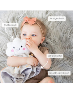 Manta de Seguridad Pearhead Nube Blanca 33x33 cm para Bebés 2