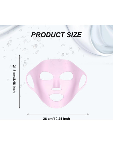 2 Máscaras de Silicona Reutilizables Naturahand Rosa y Blanca