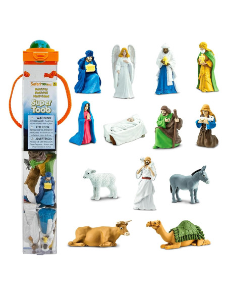 Safari Ltd. Super TOOB Natividad - 13 Figuras Pintadas a Mano