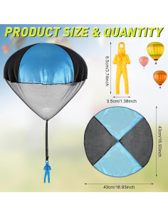 Juguetes Paracaídas Vinsot 36 Piezas para Niños - Lanzamiento a Mano 2