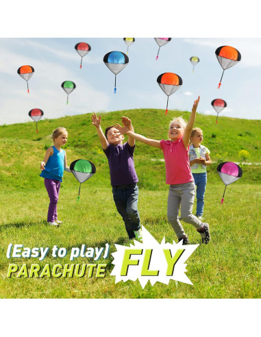 Juguetes Paracaídas Vinsot 36 Piezas para Niños - Lanzamiento a Mano