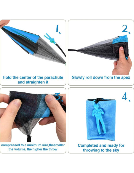 36 Juguetes Paracaídas Wizzosivoor - Sin Enredos, 6 Colores