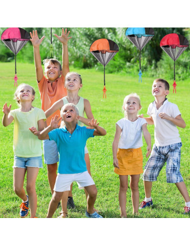 36 Juguetes Paracaídas Wizzosivoor - Sin Enredos, 6 Colores