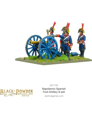 Artillería a pie española 8-Pdr Warlord Games 28mm Metal
