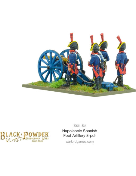 Artillería a pie española 8-Pdr Warlord Games 28mm Metal