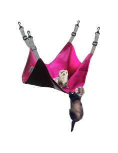 Hamaca para Hurones Hamiledyi 58x48cm Rosa, Cama Colgante