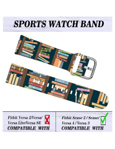 Banda Deportiva Silicona LNZLKING para Versa 4/3/Sense 2 2