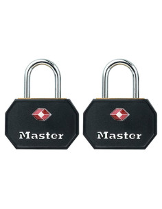 Candado de Equipaje Master Lock 4681TBLK Aprobado por TSA - 2 Piezas