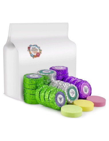 Juego de Pastillas de Vapor para Ducha Leoce - 45pcs Aromas
