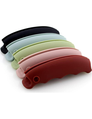 Soporte de bolsa de plástico con mango de silicona - 9x2.3x2.5 cm