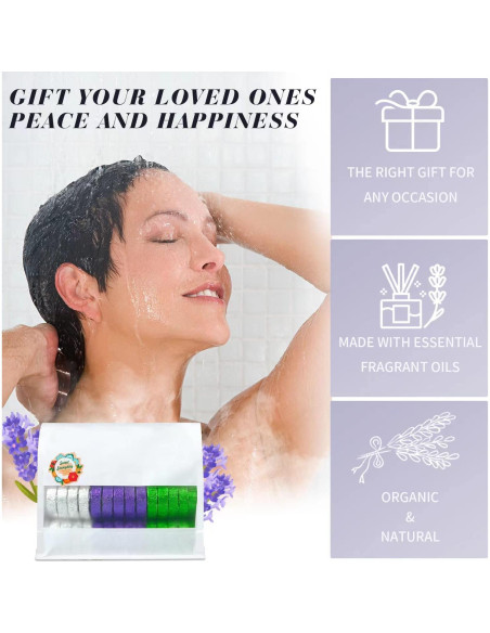 Juego de Pastillas de Vapor para Ducha Leoce - 45pcs Aromas