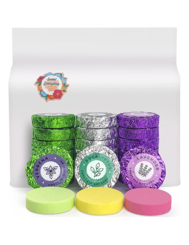 Juego de Pastillas de Vapor para Ducha Leoce - 45pcs Aromas