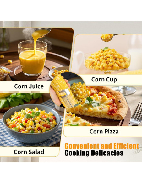 Juego de 2 Peladores de Maíz Acero Inoxidable Mulaibdin