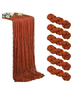 Cubre Mesa de Gasa Terracota DREAMBOAT 6 Piezas 90x300 cm